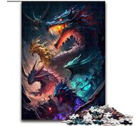 JigsawPuzzle 1000 Pieces for Adults Dragon Group Challenging Puzzles Interactive Family Game, DIY Home Decor, Brain Teaser Gift size 38x26cm