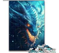 JigsawPuzzle 1000 Pieces for Adults Dragon Ice Jigsaw for Teenager & Families, Perfect DIY Decor & Brain-Teasing Challenge (size : 26x38cm)
