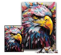 JigsawPuzzle 1000 Pieces for Adults Eagle Graffiti Puzzles for Adults 26x38 cm Perfect for Family Fun on Christmas, Thanksgiving, Birthdays & Easter