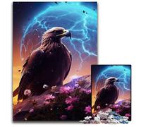 JigsawPuzzle 1000 Pieces for Adults Eagle in Space Impossible Jigsaw Puzzles for Adults Interactive Family Game, DIY Home Decor Brain Challenge Gift 26X38CM/10.23x14.96inch