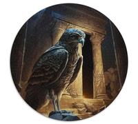 JigsawPuzzle 1000 Pieces for Adults Eagle Round Paper Puzzles Family Interactive Game,Craft Gift with Colorful Artwork (67.5x67.5cm)