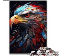 JigsawPuzzle 1000 Pieces for Adults Eagle's Head Puzzle Made of Wood,Family Fun Craft, Perfect for Birthdays, Holidays 1000pcs(50x75cm)
