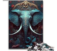 JigsawPuzzle 1000 Pieces for Adults Elephant Enchanted Puzzle Challenging DIY Art for Enthusiasts, for Relaxation (size : 26x38cm)