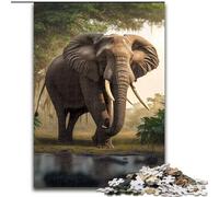 JigsawPuzzle 1000 Pieces for Adults Elephants Animal Jigsaw Puzzle Made of cardboard,Fun at Home Activities, Birthday Present, Travel Gifts 1000pcs(26x38cm)