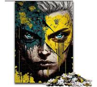 JigsawPuzzle 1000 Pieces for Adults Face of A Hero cardboard Jigsaw Puzzles for Adults Challenging Brain Teaser for Teenagers, Perfect for Home Decor Or Gift (Size 26x38cm)