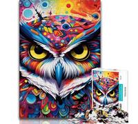 JigsawPuzzle 1000 Pieces for Adults Fantasy Art Owl,Challenging Game And Family Play Educational Game for Birthday,Chrismas (38x26cm)