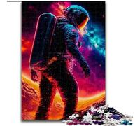 JigsawPuzzle 1000 Pieces for Adults Fantasy Astronaut Made of Wood, Fun Present & Activity for Home 50x75cm DIY Art Decor