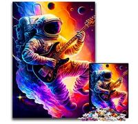 JigsawPuzzle 1000 Pieces for Adults Fantasy Astronaut Wooden Jigsaw Ideal for Lover, Perfect Christmas, New Year, Valentine's Gift 50x75CM/19.68x29.52inch