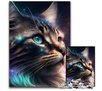 JigsawPuzzle 1000 Pieces for Adults Fantasy Cat cardboard Jigsaw Challenging DIY Brain Teaser, Perfect Family Game Or Decorative Gift 26X38CM/10.23x14.96inch