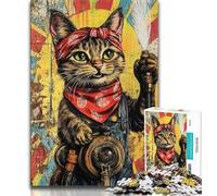 JigsawPuzzle 1000 Pieces for Adults Fantasy Cat,Help The Brain Exercise Addictive Toys to Cultivate Patience Perfect Decoration 38x26cm