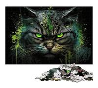 JigsawPuzzle 1000 Pieces for Adults Fantasy Cat Puzzles for Adults Perfect for Family Fun, Party Games, Birthday Party Favors 50x75CM/19.68x29.52inch