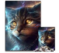 JigsawPuzzle 1000 Pieces for Adults Fantasy Cat Wooden Jigsaw Puzzles for Adults Perfect for Family Fun on Christmas, Thanksgiving, Birthdays & Easter 50x75CM/19.68x29.52inch