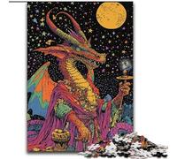 JigsawPuzzle 1000 Pieces for Adults Fantasy Dragon, Stress Relief with Fully Interlocking Randomly Shaped Pieces for And 14 Years Old (Size 50x75cm)