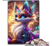 JigsawPuzzle 1000 Pieces for Adults Fantasy Fox cardboard Jigsaw Puzzles 26X38CM DIY Decoration, Brain Challenge, for Adult, Family
