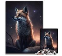JigsawPuzzle 1000 Pieces for Adults Fantasy Fox cardboard Jigsaw Puzzles for Adults Perfect for Family Fun on Christmas, Thanksgiving, Birthdays & Easter 26X38CM/10.23x14.96inch