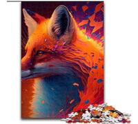 JigsawPuzzle 1000 Pieces for Adults Fantasy Fox cardboard Jigsaw Puzzles Skill Level Beginner, Great for Birthday (Size 26x38cm)