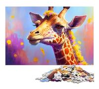 JigsawPuzzle 1000 Pieces for Adults Fantasy Giraffe Puzzles for Adults Perfect for Family Fun, Party Games, Birthday Party Favors 26X38CM/10.23x14.96inch