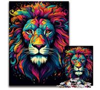 JigsawPuzzle 1000 Pieces for Adults Fantasy Jungle Lion Wooden Jigsaw Family Interactive Game, Craft Gift with Colorful Artwork 1000 PCS(75x50cm)