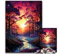 JigsawPuzzle 1000 Pieces for Adults Fantasy Jungle Scenery Paper Jigsaw Family Interactive Game, Craft Gift with Colorful Artwork 1000 PCS(38x26cm)