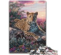 JigsawPuzzle 1000 Pieces for Adults Fantasy Leopard Toys Educational Games Stress Relieving Artists Collection, Fine Art 50x75cm