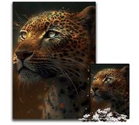 JigsawPuzzle 1000 Pieces for Adults Fantasy Leopard Wooden Jigsaw Challenging DIY Brain Teaser, Perfect Family Game Or Decorative Gift 50x75CM/19.68x29.52inch