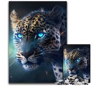 JigsawPuzzle 1000 Pieces for Adults Fantasy Leopard Wooden Jigsaw Puzzles for Adults Perfect for Family Fun on Christmas, Thanksgiving, Birthdays & Easter 50x75CM/19.68x29.52inch
