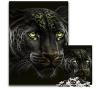 JigsawPuzzle 1000 Pieces for Adults Fantasy Leopard Wooden Jigsaw Puzzles for Adults Perfect for Family Fun on Christmas, Thanksgiving, Birthdays & Easter 50x75CM/19.68x29.52inch