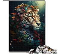 JigsawPuzzle 1000 Pieces for Adults Fantasy Magic Leopard Puzzles for Adults Challenging DIY Brain Teaser, Interactive Family Game (Size 50x75cm)