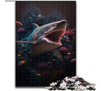 JigsawPuzzle 1000 Pieces for Adults Fantasy Shark Jigsaw for Teenager & Families, Perfect DIY Decor & Brain-Teasing Challenge (size : 26x38cm)