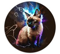 JigsawPuzzle 1000 Pieces for Adults Fantasy Siamese Cat Impossible Jigsaw Puzzles for Adults for Birthdays And Holidays 67.5x67.5cm