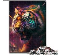 JigsawPuzzle 1000 Pieces for Adults Fantasy Tiger Difficult Puzzles for Adults size 26x38cm Challenging DIY Brain Teaser, Perfect Family Game Or Decorative Gift