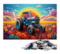 JigsawPuzzle 1000 Pieces for Adults Fantasy Tractor Puzzles for Adults Perfect for Family Fun, Party Games, Birthday Party Favors 50x75CM/19.68x29.52inch