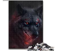 JigsawPuzzle 1000 Pieces for Adults Fantasy Wolf Difficult Puzzles for Adults Ideal for Lover, Perfect Christmas, New Year, Valentine's Gift size : 50x75cm