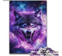 JigsawPuzzle 1000 Pieces for Adults Fantasy Wolf Impossible Jigsaw Puzzles for Adults 50X75CM Colorful Home Decor & Interactive Family Game