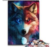 JigsawPuzzle 1000 Pieces for Adults Fantasy Wolf Jigsaw Puzzles 26X38CM Colorful Home Decor & Interactive Family Game