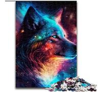 JigsawPuzzle 1000 Pieces for Adults Fantasy Wolf Made of Wood, for Teenagers Age Group 14+, Home Decor 50x75cm for Teenager & Family Fun