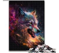 JigsawPuzzle 1000 Pieces for Adults Fantasy Wolf Puzzles for Adults size 26x38cm Ideal for Teenagers & Collectors, Travel Gift, Family Activity