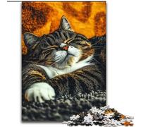 JigsawPuzzle 1000 Pieces for Adults Farm Cat, Challenging Game Toys Wall Decoration Unique Birthday And Xmas Gifts (Size 26x38cm)