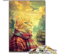 JigsawPuzzle 1000 Pieces for Adults Farm Cat,Help The Brain Exercise Addictive Toys to Cultivate Patience Perfect Decoration 50x75cm