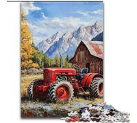 JigsawPuzzle 1000 Pieces for Adults Farm Tractor Wooden Puzzles 50X75CM for Holidays, Birthdays, And Family Game Nights