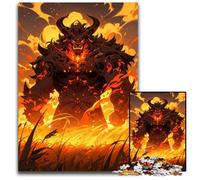 JigsawPuzzle 1000 Pieces for Adults Fiery MinotaurPaper Jigsaw Puzzles for Travel Lovers Couples Challenging Toy 1000 PCS(38x26cm)