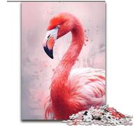 JigsawPuzzle 1000 Pieces for Adults Flamingo Animals Jigsaw Made of Wood,Relaxing Entertainment, Home Decor 1000pcs(50x75cm)