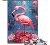JigsawPuzzle 1000 Pieces for Adults Flamingo Colorful 1000Pc Adults Jigsaw Puzzle for Teenagers, Family Interactive Game, Challenge Gift size 50x75cm