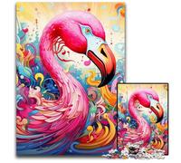 JigsawPuzzle 1000 Pieces for Adults Flamingo Jigsaw Puzzles for Adults Adult Game Gift Family Interactive Game Brain Challenge Gift 26X38CM/10.23x14.96inch