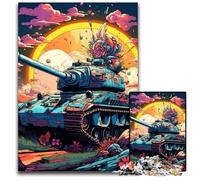 JigsawPuzzle 1000 Pieces for Adults Flower Tank cardboard Jigsaw Ideal for Lover, Perfect Christmas, New Year, Valentine's Gift 26X38CM/10.23x14.96inch