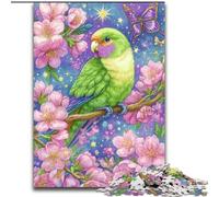 JigsawPuzzle 1000 Pieces for Adults Flowers Parrot cardboard Jigsaw 26X38CM Home Decor Brain Teaser Game for Teenagers & Family Interaction
