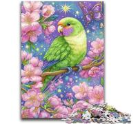 JigsawPuzzle 1000 Pieces for Adults Flowers Parrot Learning Educational Toy for Is Ideal As A Gift for The Whole Family 26x38cm