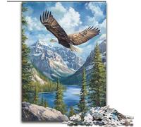 JigsawPuzzle 1000 Pieces for Adults Flying Eagle Impossible Jigsaw Puzzles for Adults 50X75CM Colorful Home Decor & Interactive Family Game