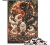 JigsawPuzzle 1000 Pieces for Adults Fox God Jigsaw Made of cardboard for Teenagers & Teens, Ideal Birthday size 38x26CM