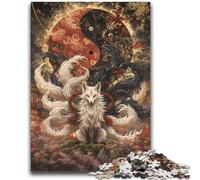 JigsawPuzzle 1000 Pieces for Adults Fox God Learning Educational Toy for Is Ideal As A Gift for The Whole Family 50x75cm